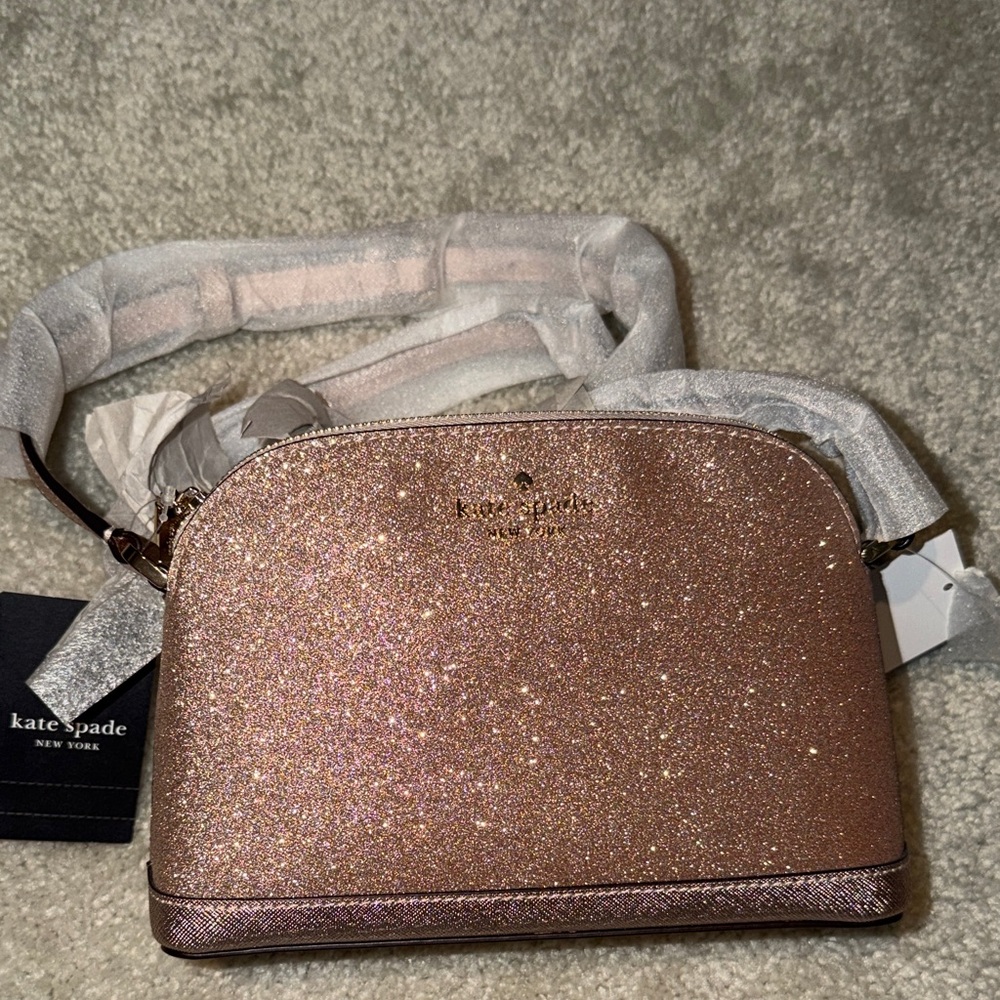 Kate Spade Sparkling Crossbody Bag - Rose Gold